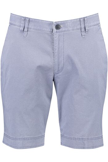 M.E.N.S. katoenen M.E.N.S. korte broek Bari blauw gemeleerd