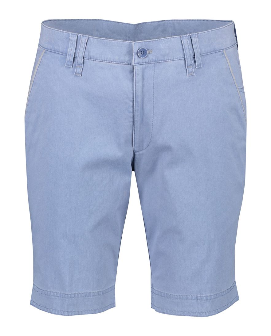 M.E.N.S. bermuda bari effen blauw katoen