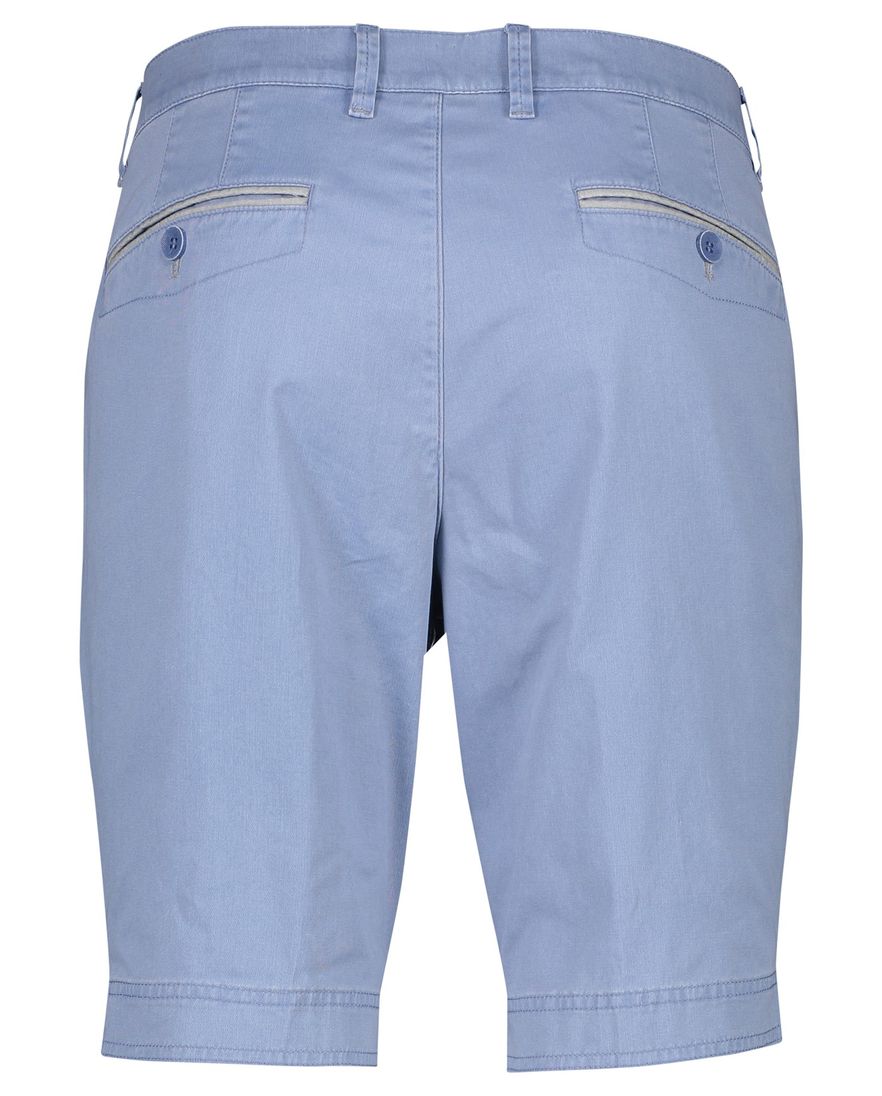 M.E.N.S. bermuda bari effen blauw katoen