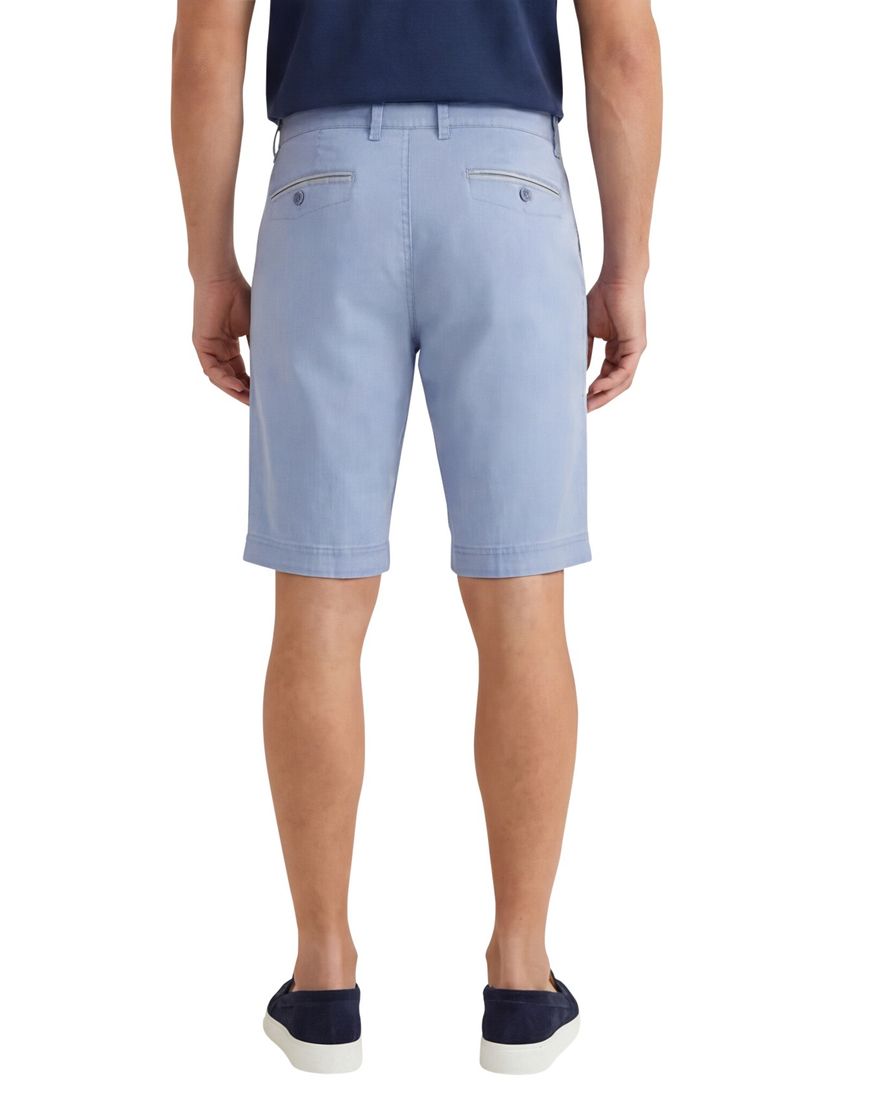 M.E.N.S. bermuda bari effen blauw katoen