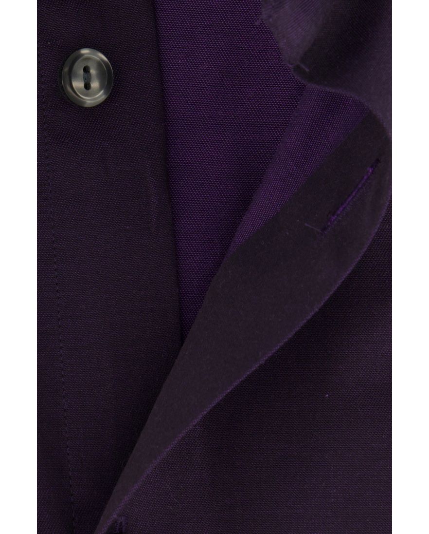 Eton overhemd wijde fit effen paars