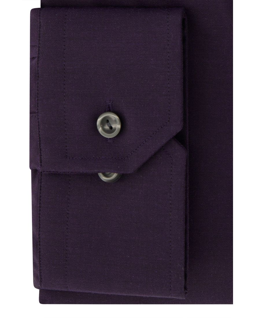 Eton overhemd wijde fit effen paars