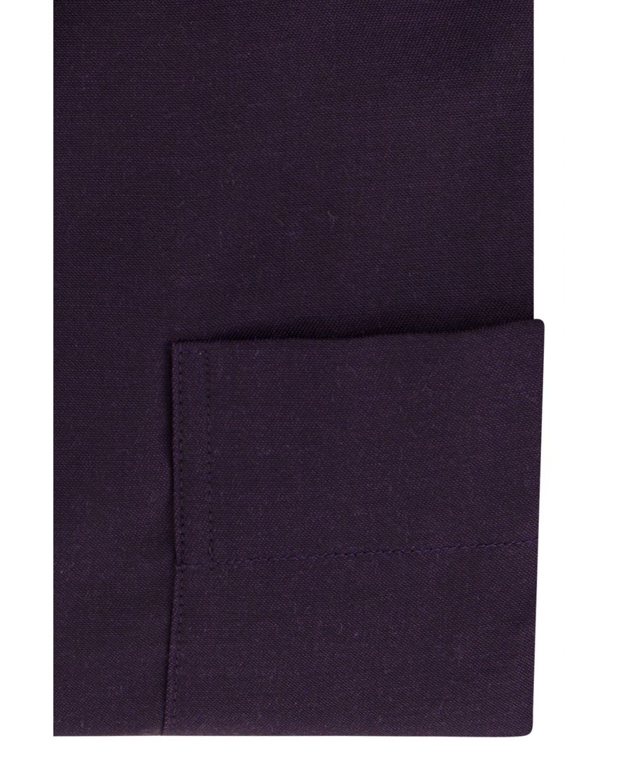 Eton overhemd wijde fit effen paars