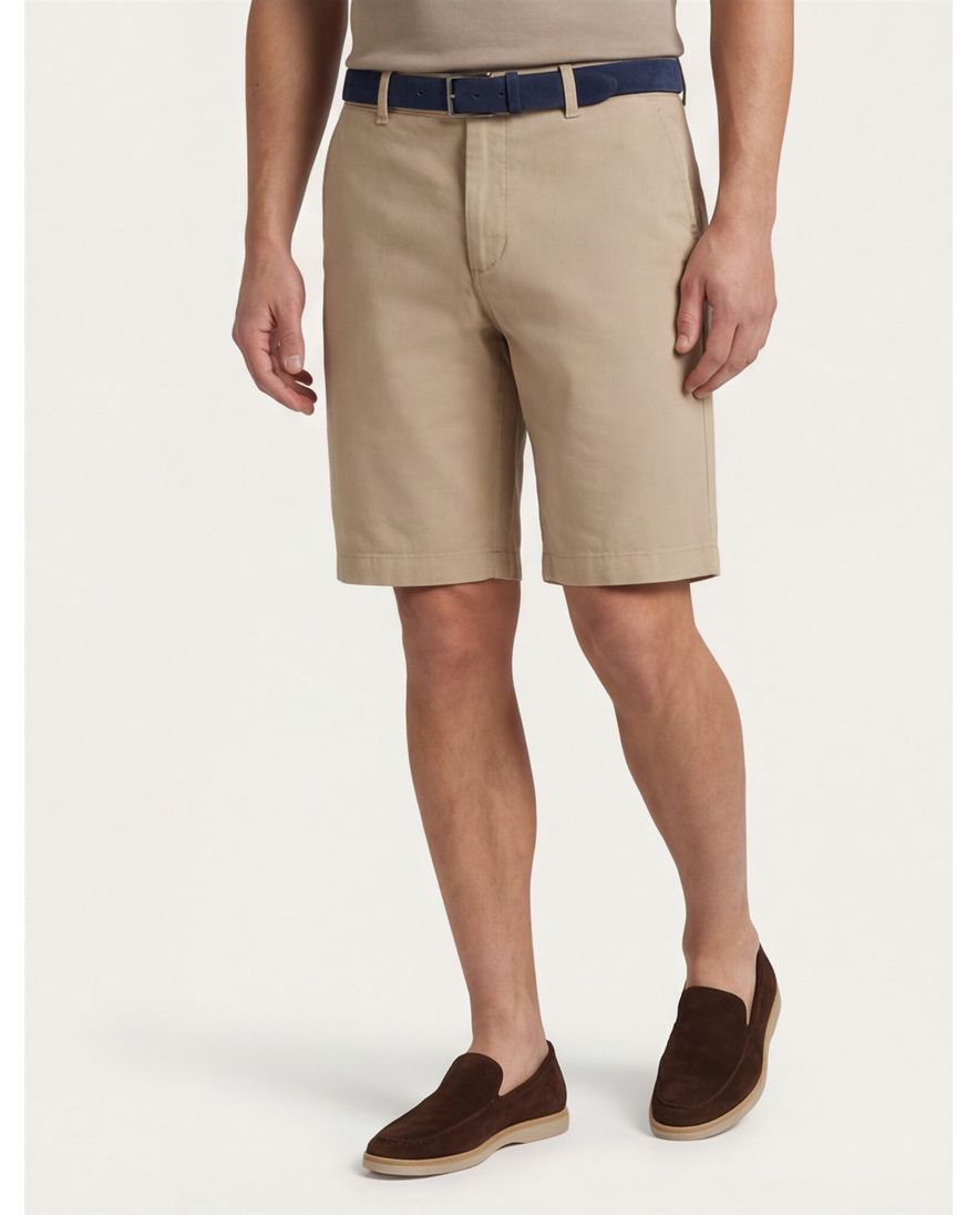 Brax Bermuda beige effen