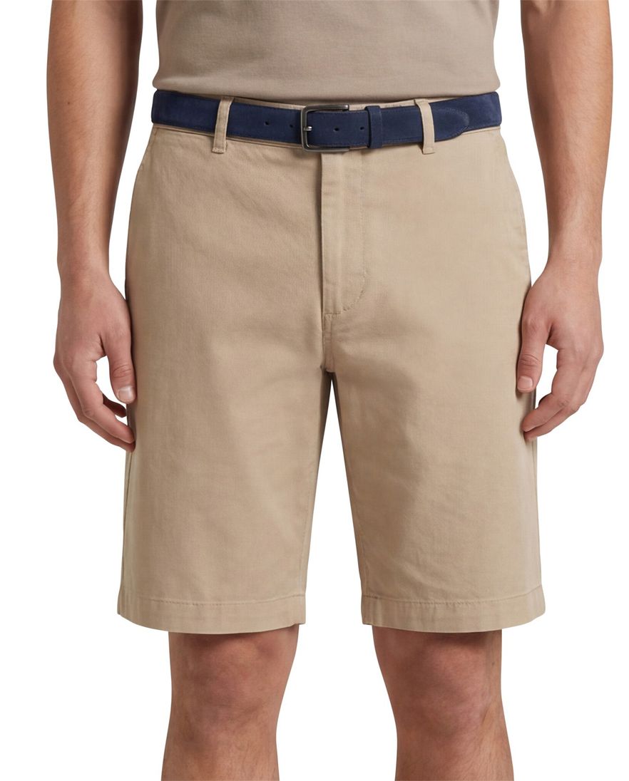 Brax Bermuda beige effen