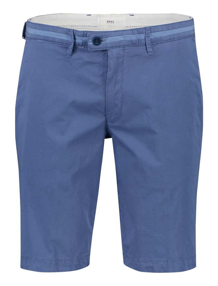 Brax bermuda blauw Felix Modern Fit katoen effen