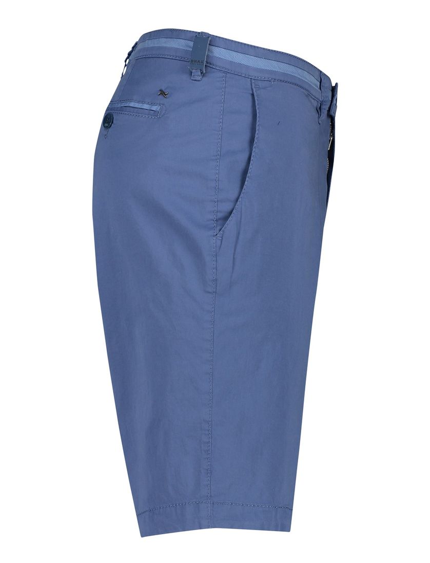 Brax bermuda blauw Felix Modern Fit katoen effen