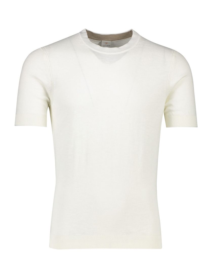 Cast Iron t-shirt off white ronde hals