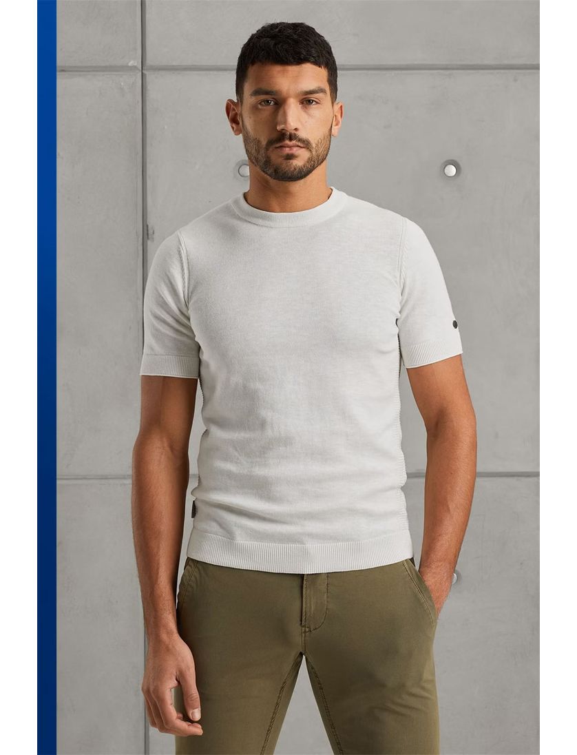 Cast Iron t-shirt off white ronde hals