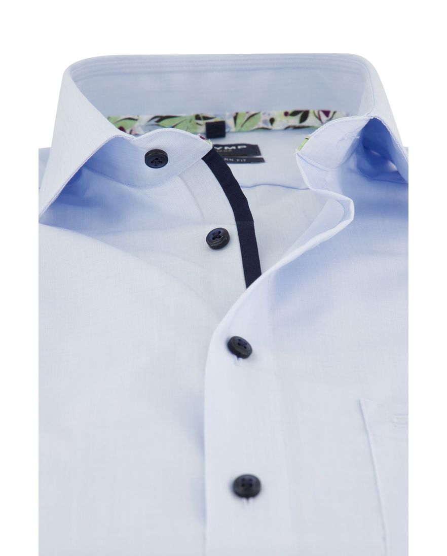Olymp overhemd korte mouw Luxor Modern Fit babyblauw
