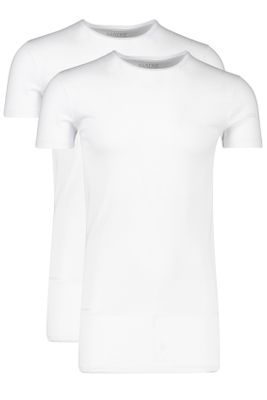 Slater T-shirt KM extra lang ml 7 Slater wit