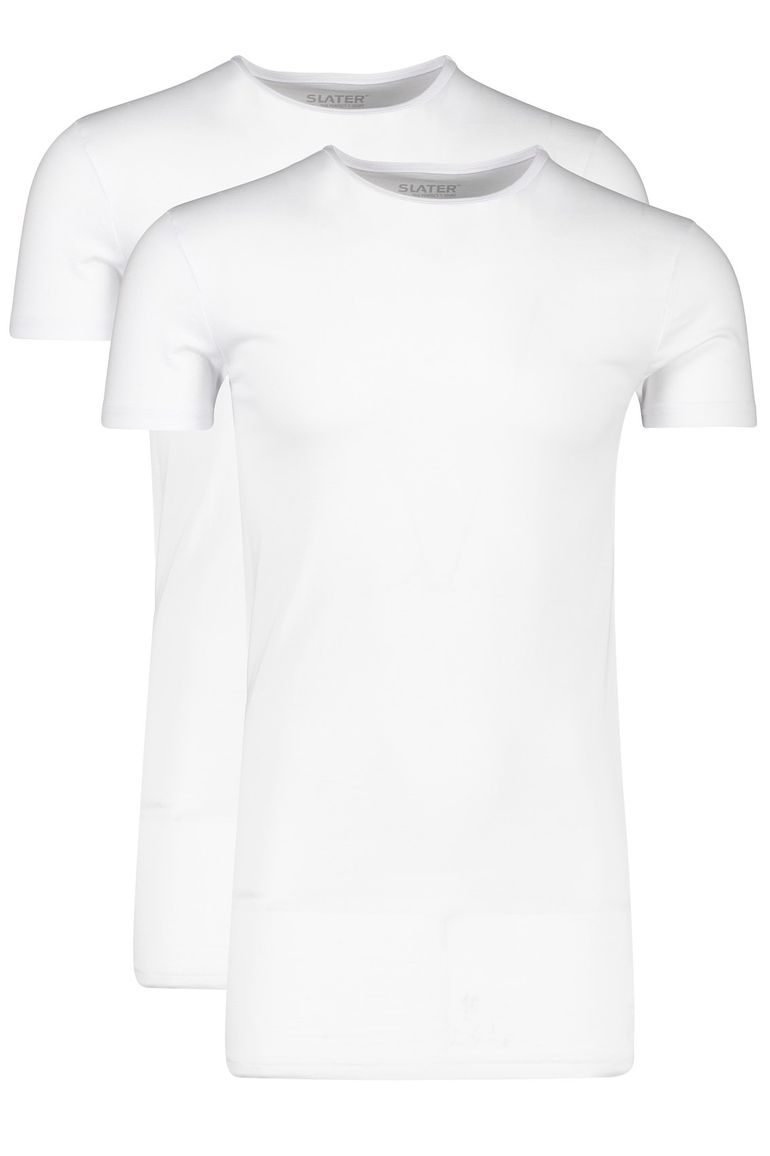 T-shirt KM ml 7 wit Slater extra lang