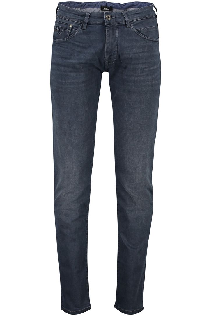 katoenen Vanguard jeans blauw effen slim fit