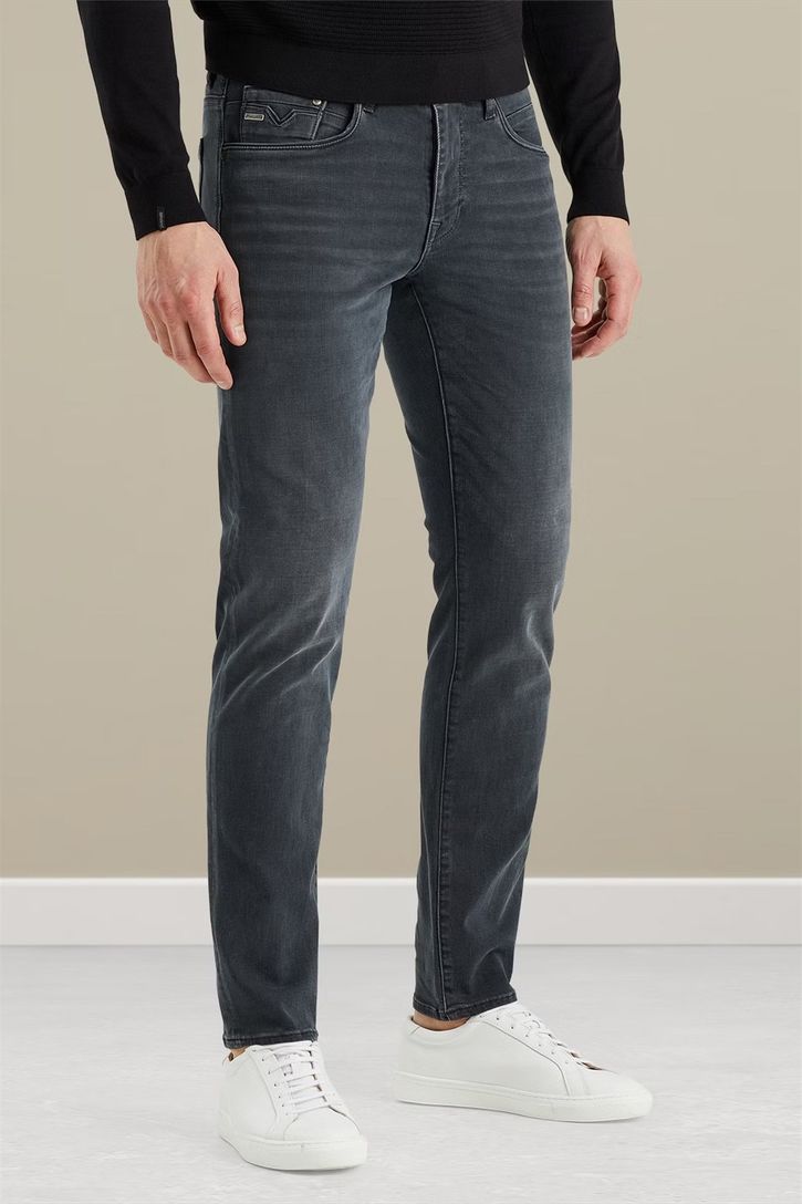 katoenen Vanguard jeans blauw effen slim fit