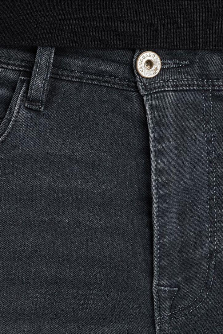 katoenen Vanguard jeans blauw effen slim fit