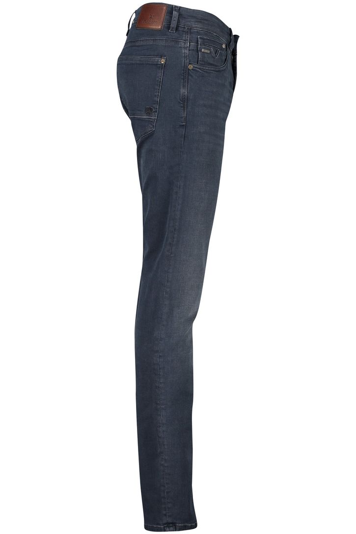 katoenen Vanguard jeans blauw effen slim fit