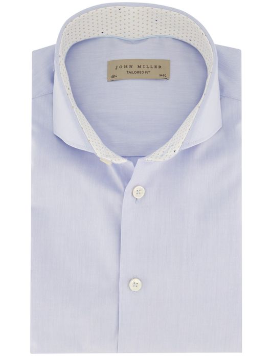 John Miller overhemd lichtblauw mouwlengte 7