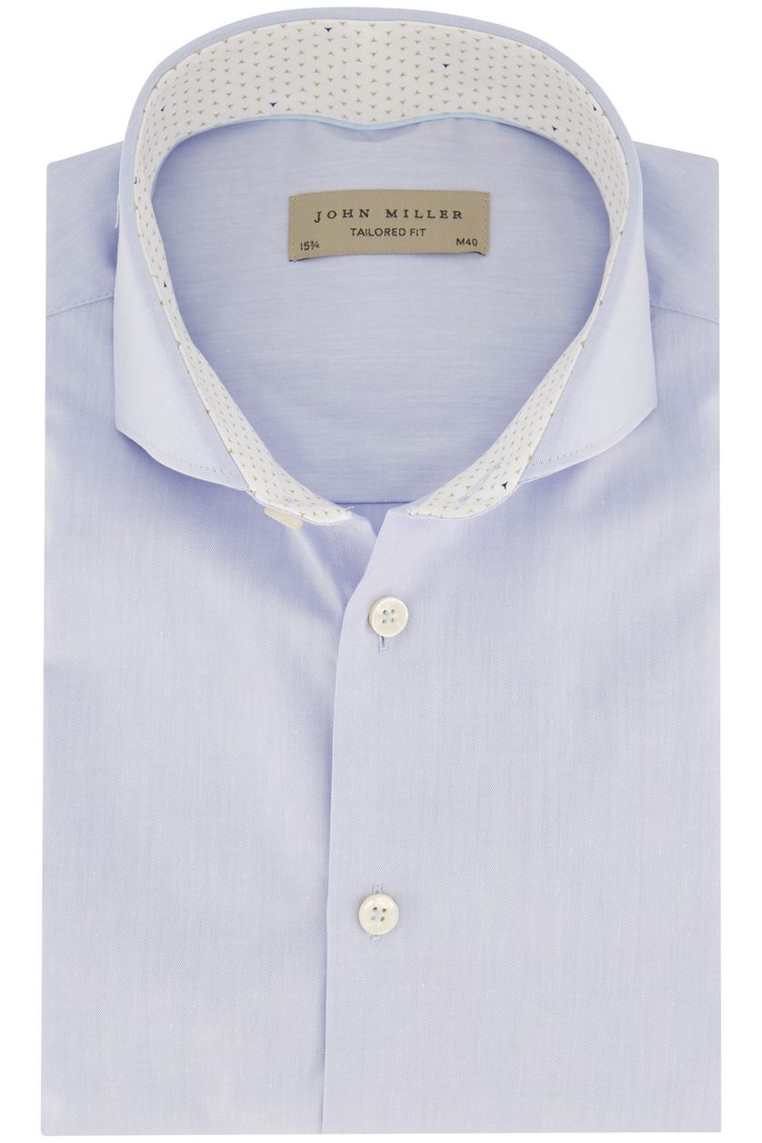 John Miller overhemd mouwlengte 7 lichtblauw