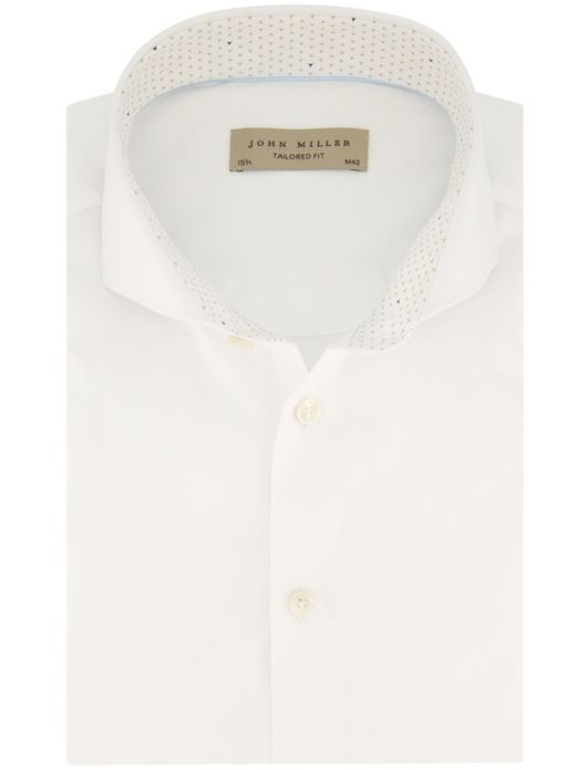 John Miller overhemd wit mouwlengte 7