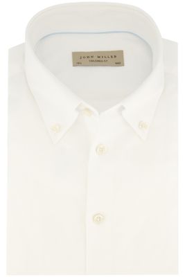 John Miller John Miller overhemd mouwlengte 7 Tailored Fit New wit effen
