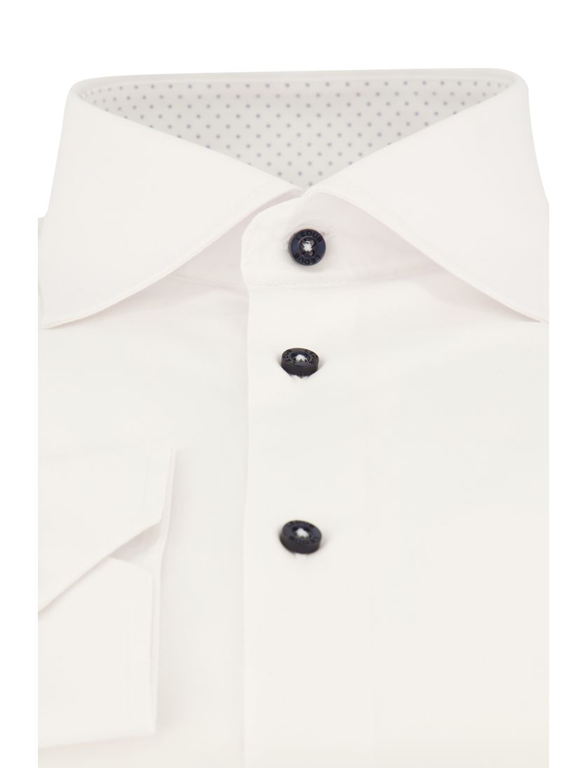 Ledub overhemd wit mouwlengte 7 Modern Fit