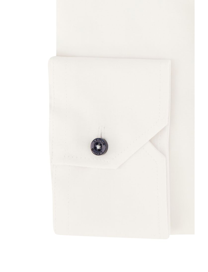 Ledub overhemd wit mouwlengte 7 Modern Fit