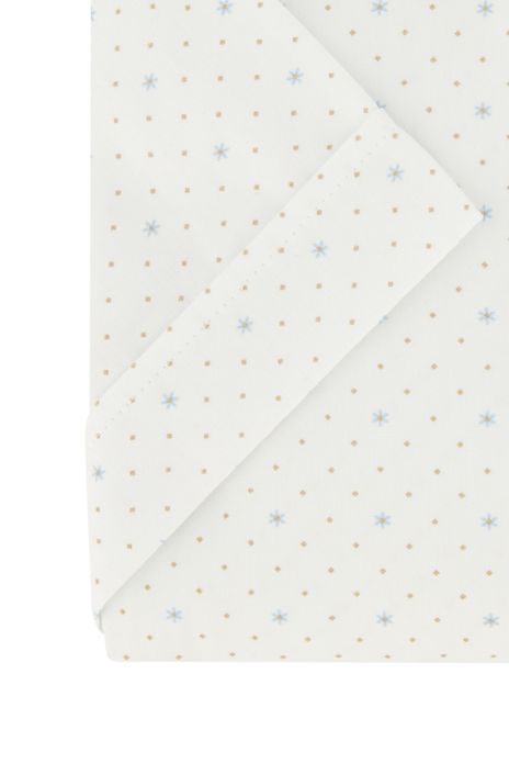 Ledub modern fit overhemd wit korte mouw