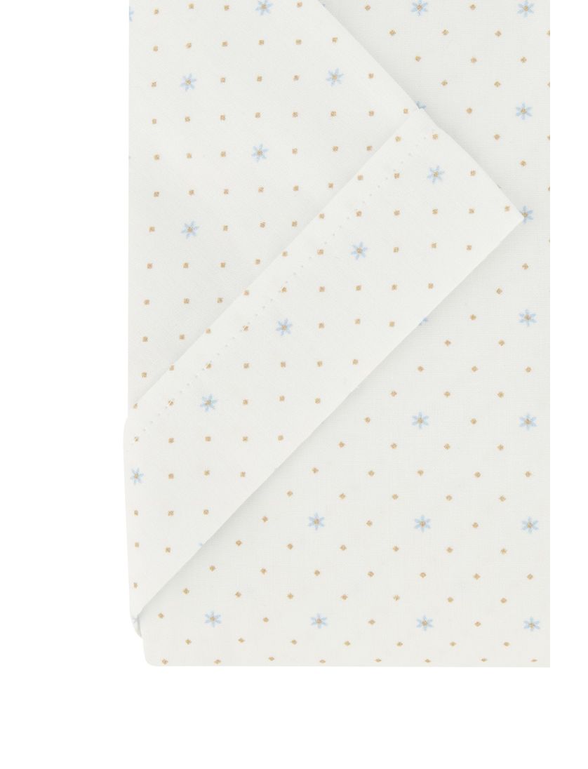Ledub modern fit overhemd wit korte mouw