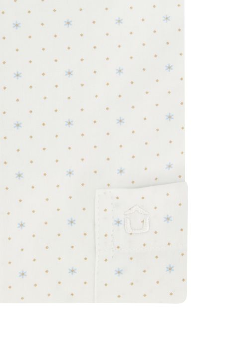 Ledub modern fit overhemd wit korte mouw
