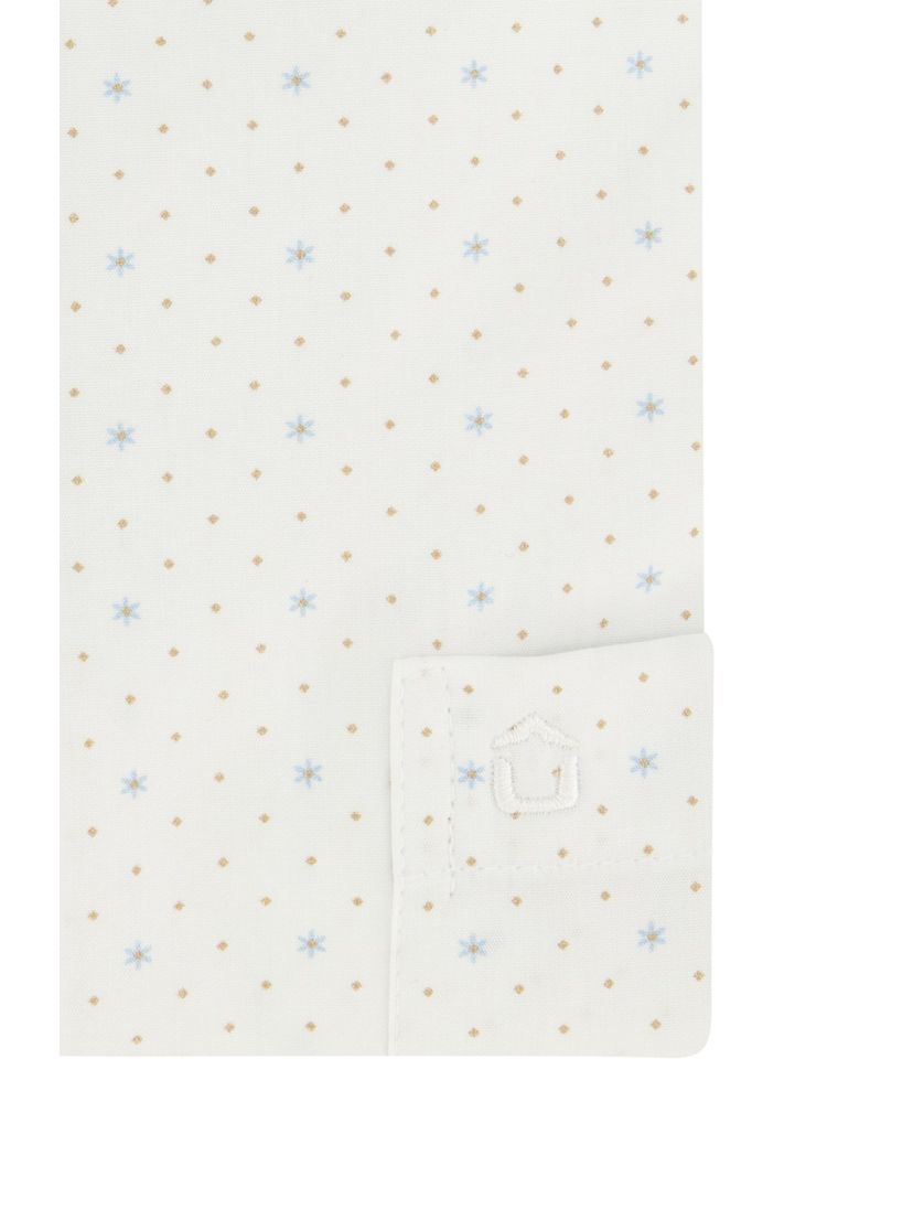 Ledub modern fit overhemd wit korte mouw