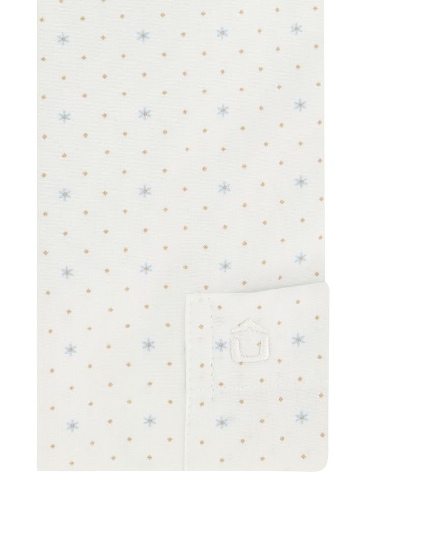 Ledub modern fit overhemd wit korte mouw