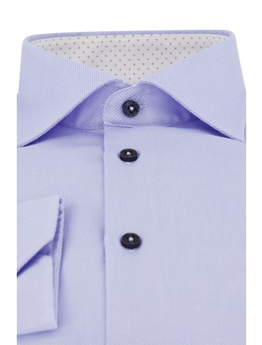 Ledub overhemd lichtblauw strijkvrij