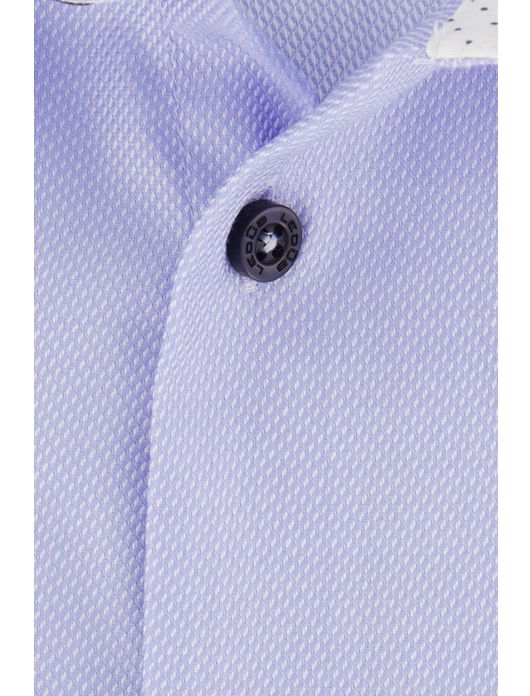 Ledub overhemd lichtblauw strijkvrij