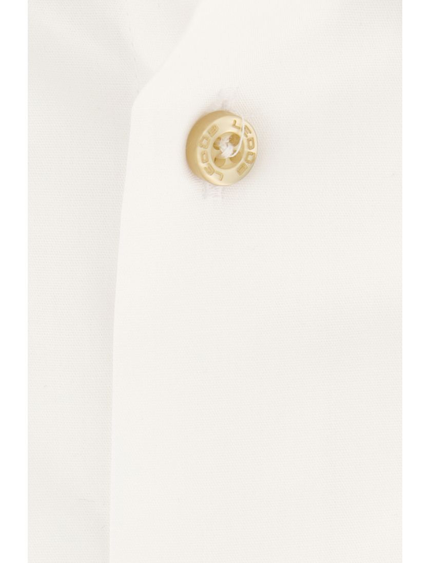 Ledub strijkvrij overhemd wit korte mouw Modern Fit