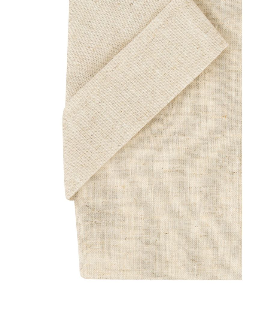 Ledub overhemd korte mouw beige button down