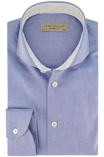 John Miller John Miller blauw overhemd Tailored Fit