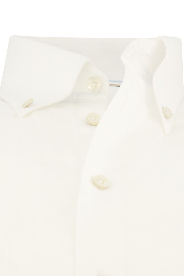 John Miller Tailored Fit wit overhemd katoen