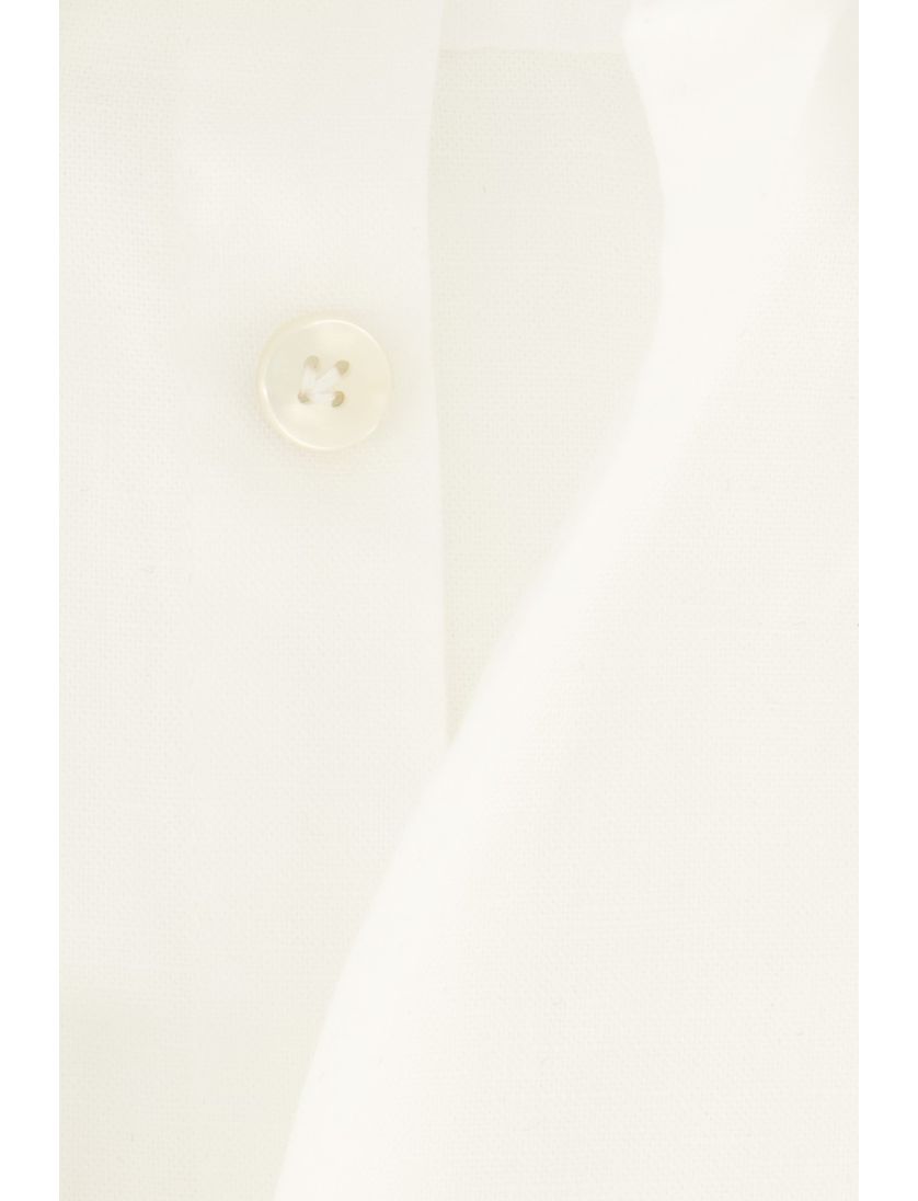 Katoenen John Miller overhemd Tailored Fit wit