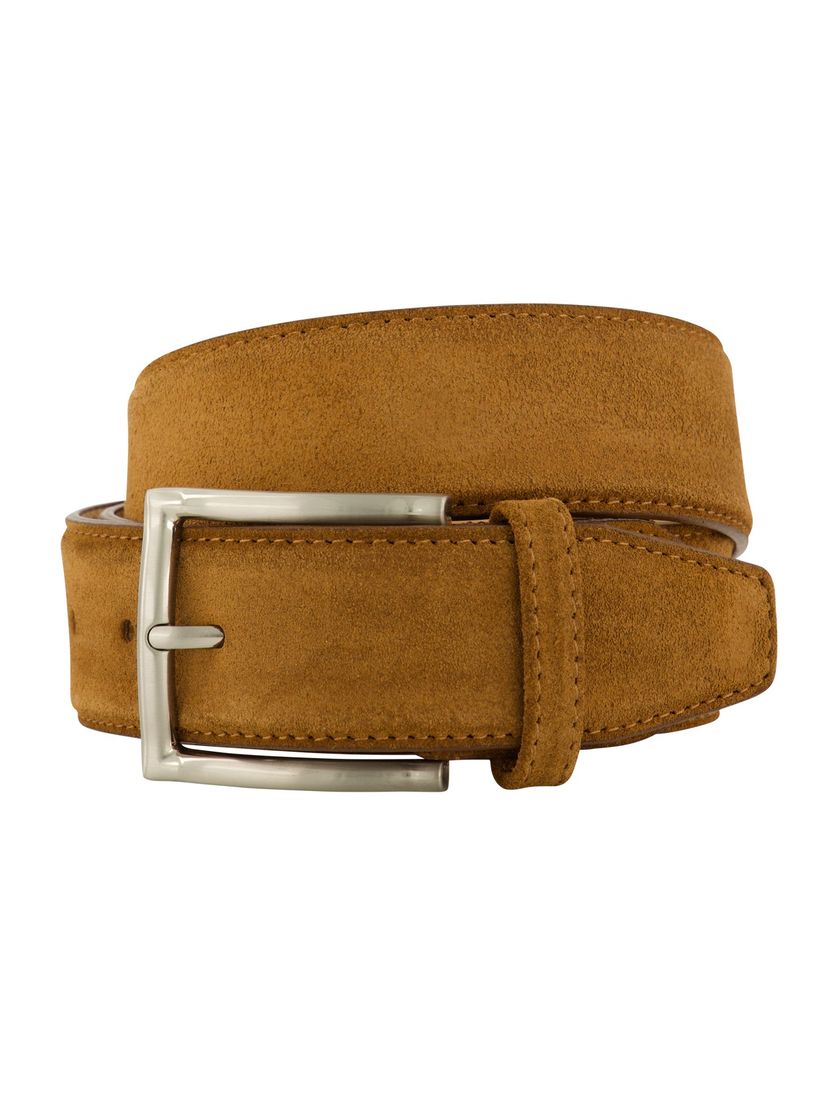 Lindenmann riem uni bruin leer