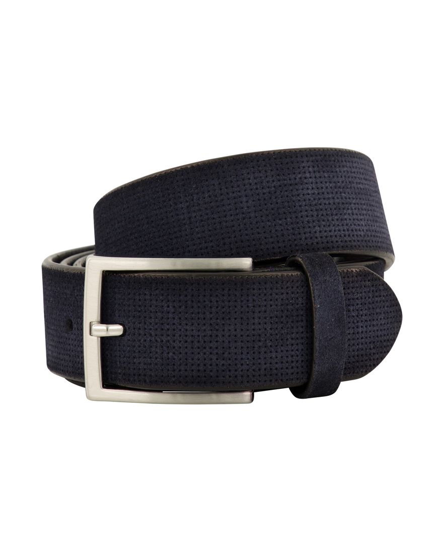 Riem Lindenmann donkerblauw uni leder
