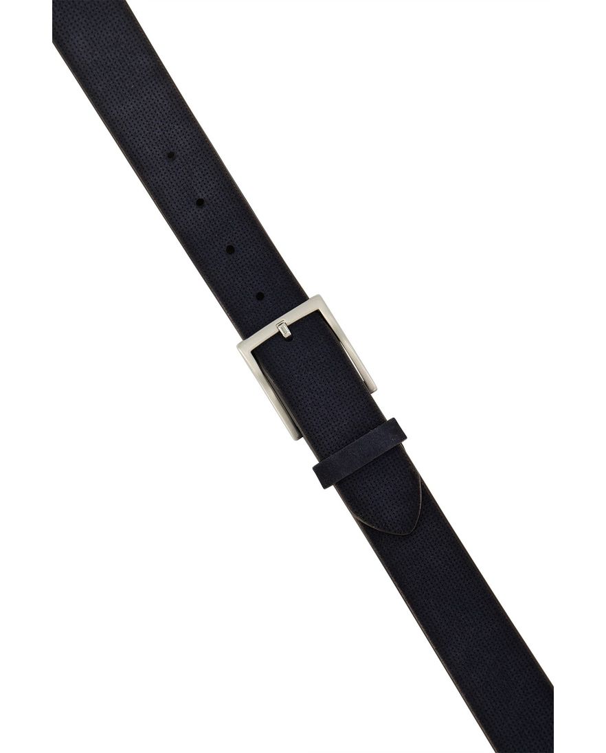 Riem Lindenmann donkerblauw uni leder