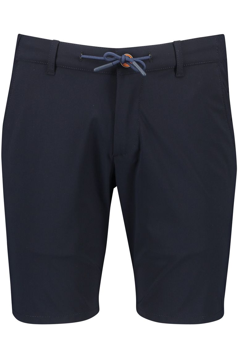 COM4 korte broek donkerblauw effen