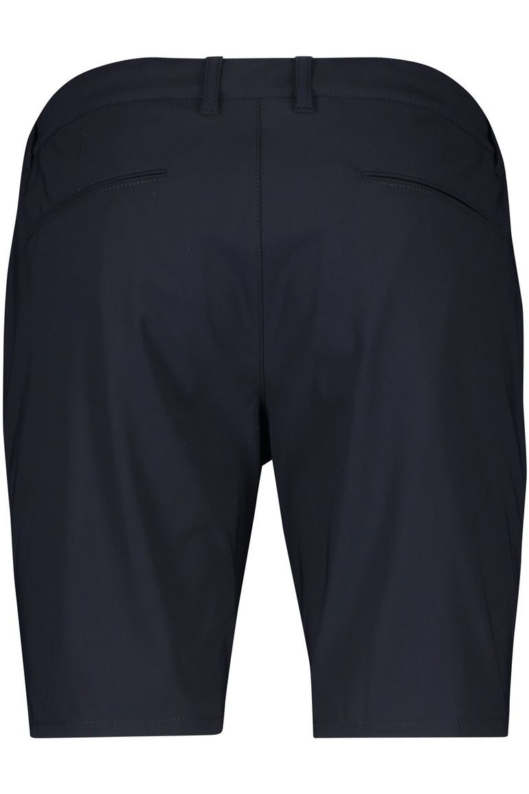 COM4 korte broek donkerblauw effen