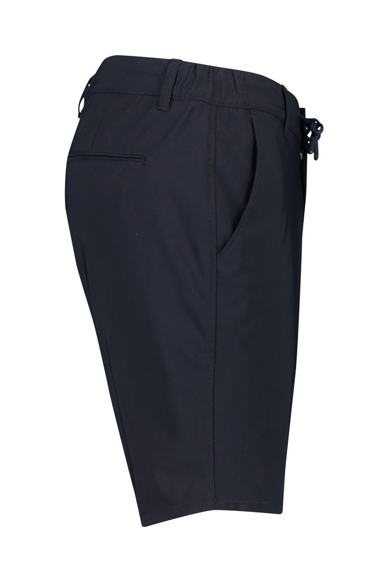 COM4 korte broek donkerblauw effen