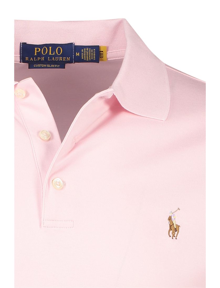 Polo Ralph Lauren polo normale fit effen roze