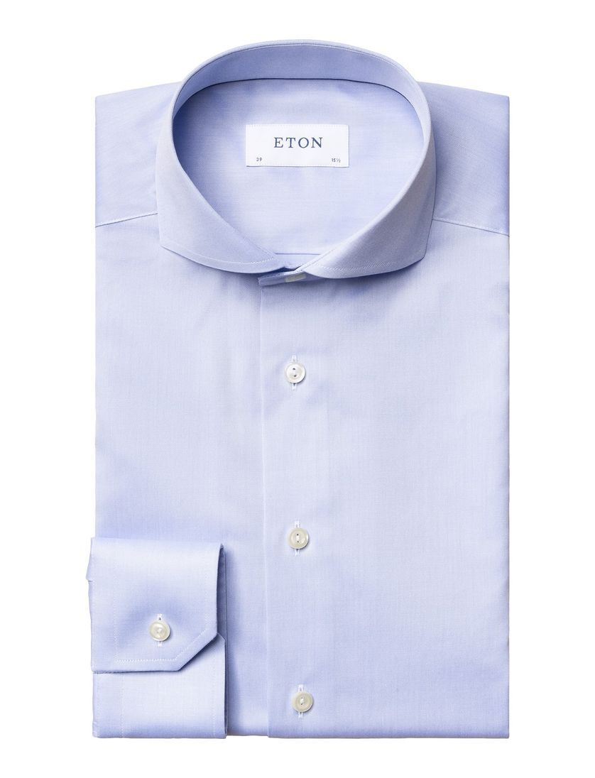Eton business overhemd super slim fit lichtblauw cut-away