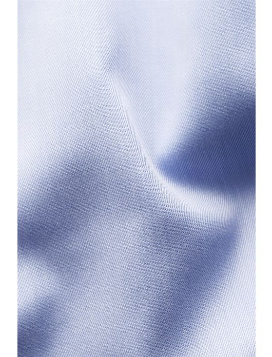 Eton overhemd lichtblauw effen witte knopen