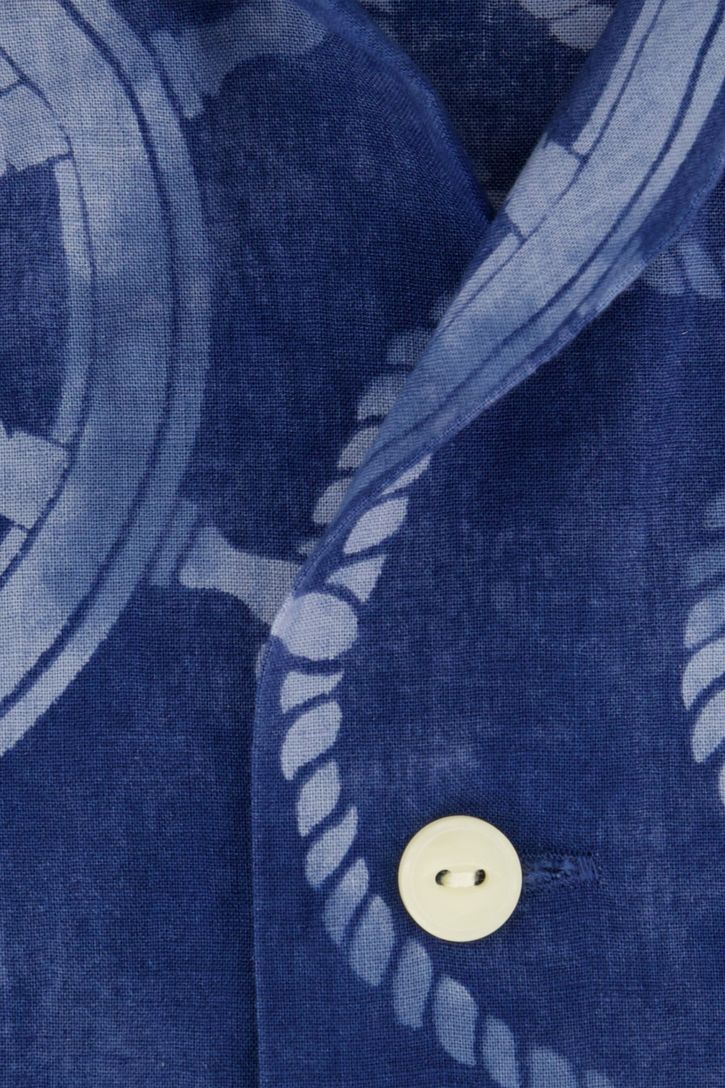 Polo Ralph Lauren overhemd classic fit blauw geprint katoen