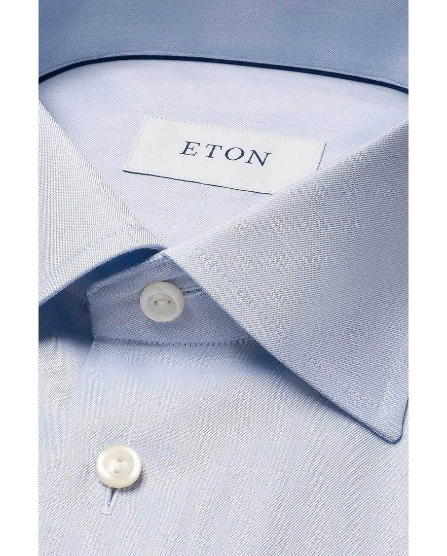 Eton business overhemd Slim Fit lichtblauw effen