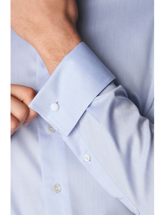 Eton overhemd Slim Fit lichtblauw Signature Twill